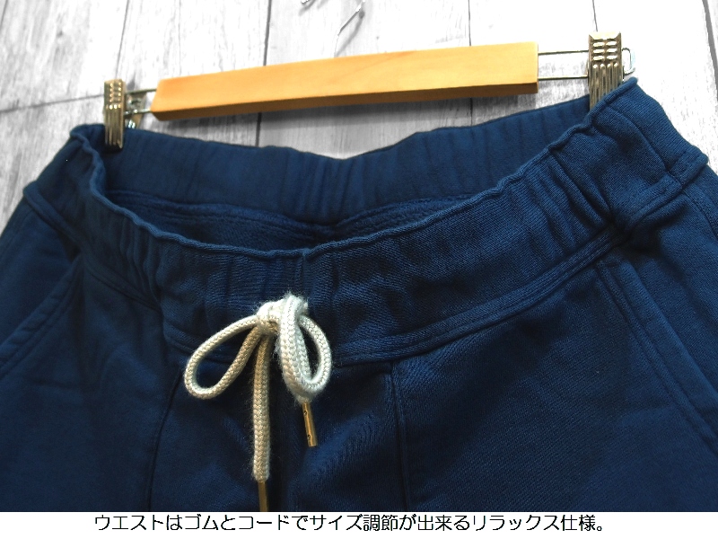 桃太郎ジーンズ 'GTB'スウェットショーツ MOMOTARO JEANS EASY NAVY 02