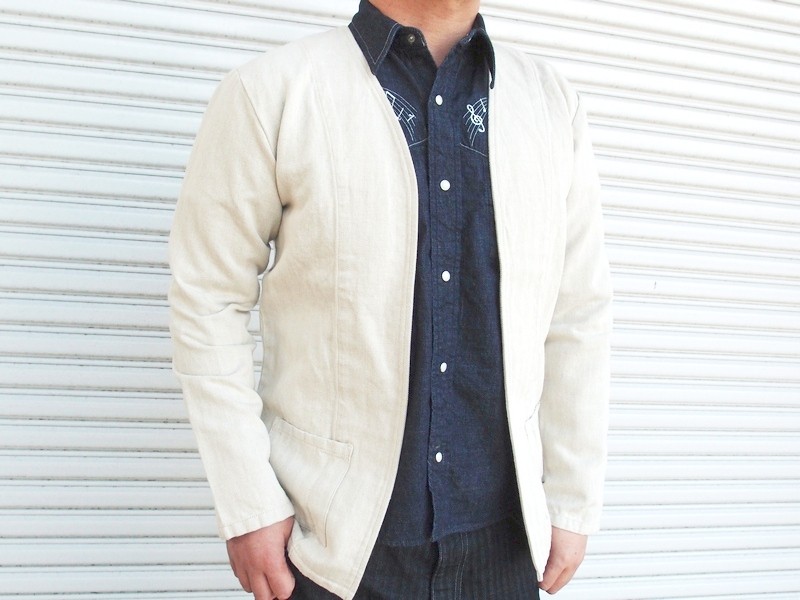 桃太郎ジーンズ（MOMOTARO JEANS） ヘリンボーンコットンリネン