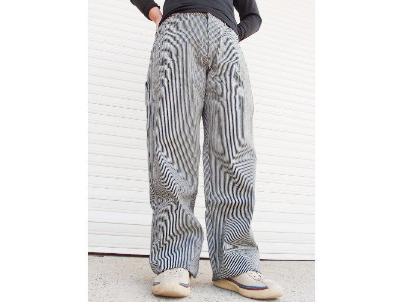 ステュディオダルチザン　12.5ozヒッコリーストライプペインターパンツ STUDIO D'ARTISAN（ステュディオ・ダ・ルチザン） 12.5ozヒッコリー