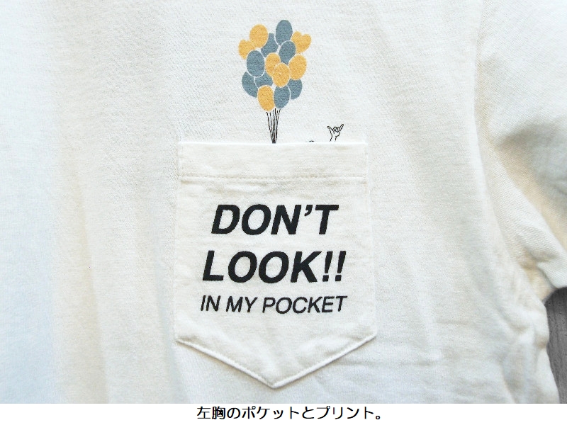 フリーレイジ 'Don't Look!!リサイクルコットンポケットＴシャツ FREE