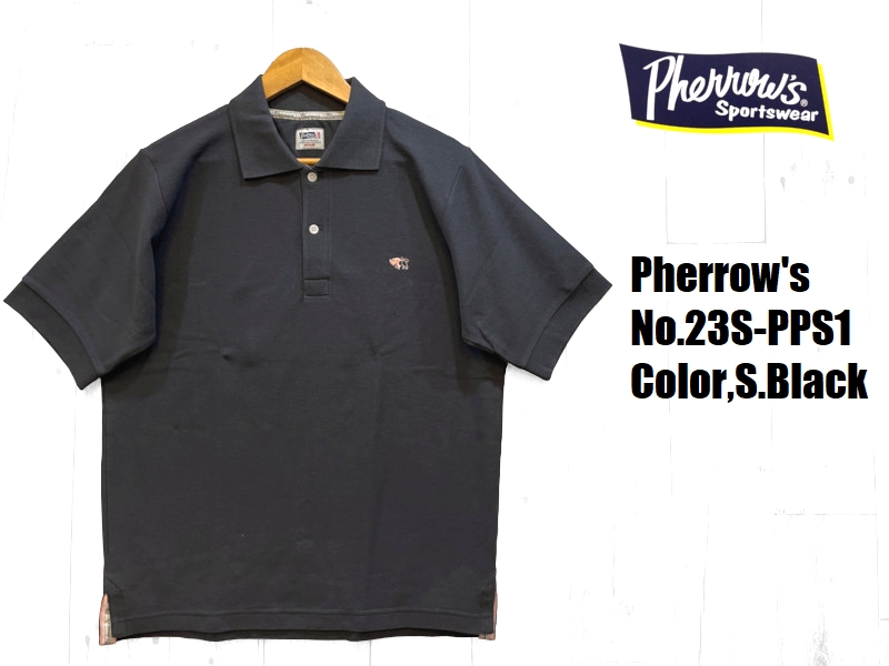 Pherrow's 23S-PPS2 スカイブルー ポロシャツ Pherrow's 23S-PPS2 スカイブルー ポロシャツ - メルカリ