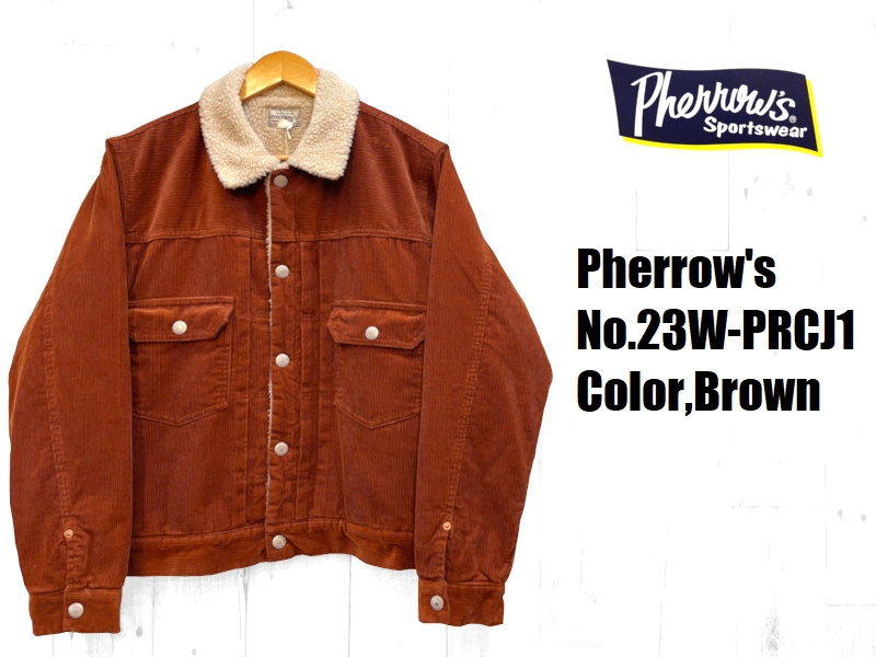 フェローズ　コーデュロイジャケット　　M Pherrow's（フェローズ） コーデュロイランチジャケット Pherrow's
