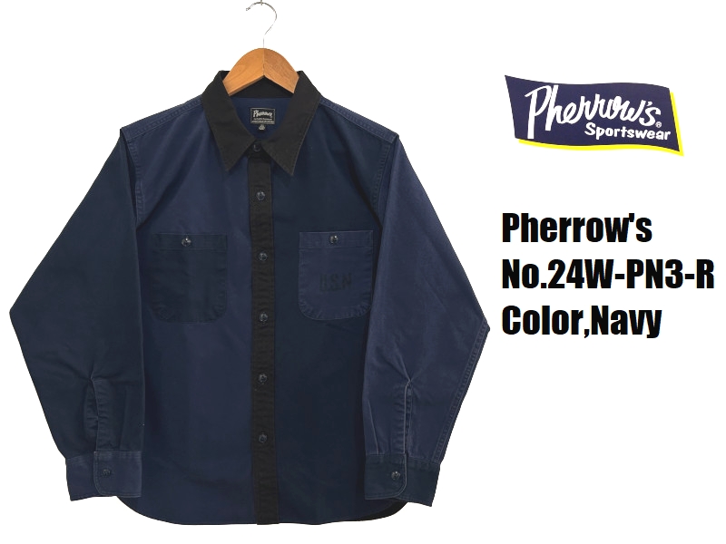 Pherrow's（フェローズ） 'N-3'ランダムパターンシャツ Pherrow's EASY