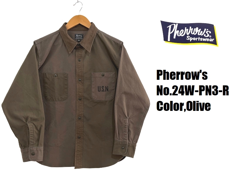 Pherrow's（フェローズ） 'N-3'ランダムパターンシャツ Pherrow's EASY