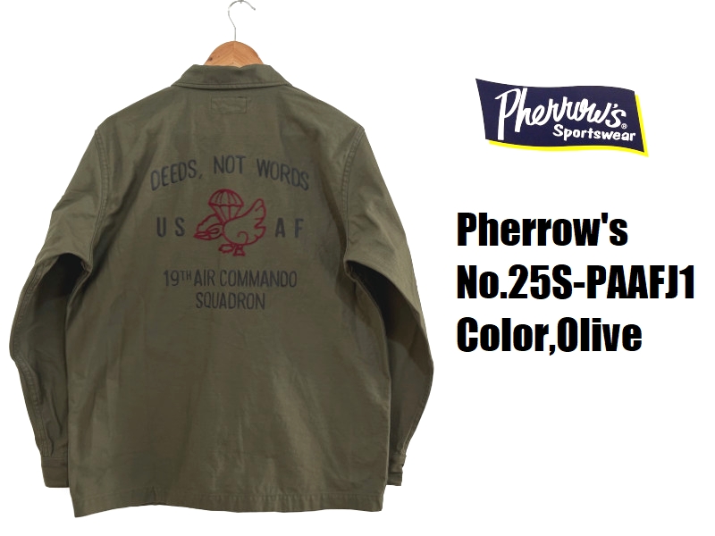 Pherrow's（フェローズ） 'COMMAND SQUADRON'シャツジャケット