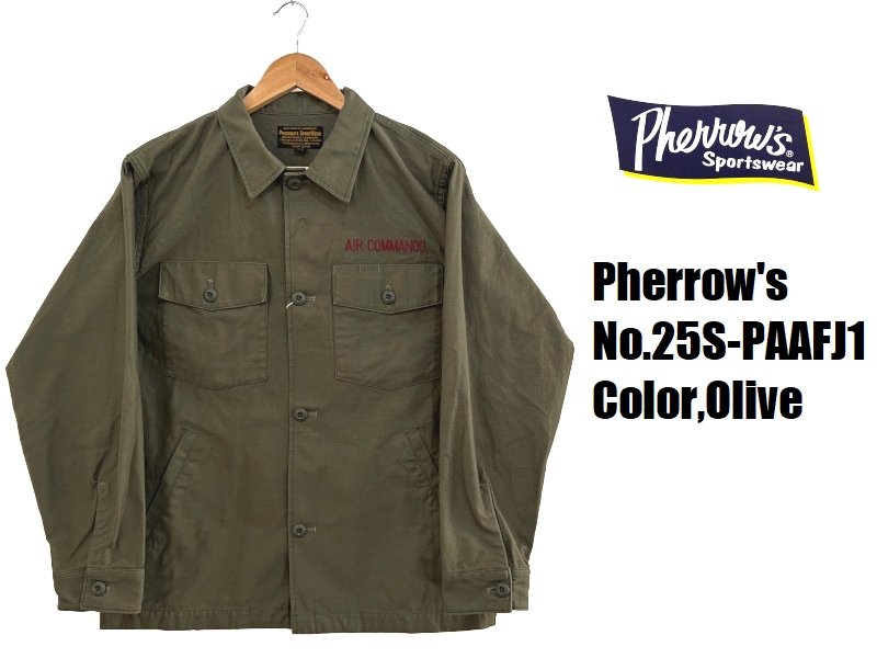 Pherrow's（フェローズ） 'COMMAND SQUADRON'シャツジャケット