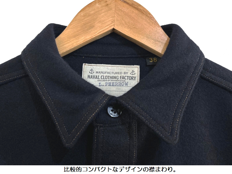 Pherrow's（フェローズ） ウールCPOシャツ Pherrow's EASY NAVY 25W-P
