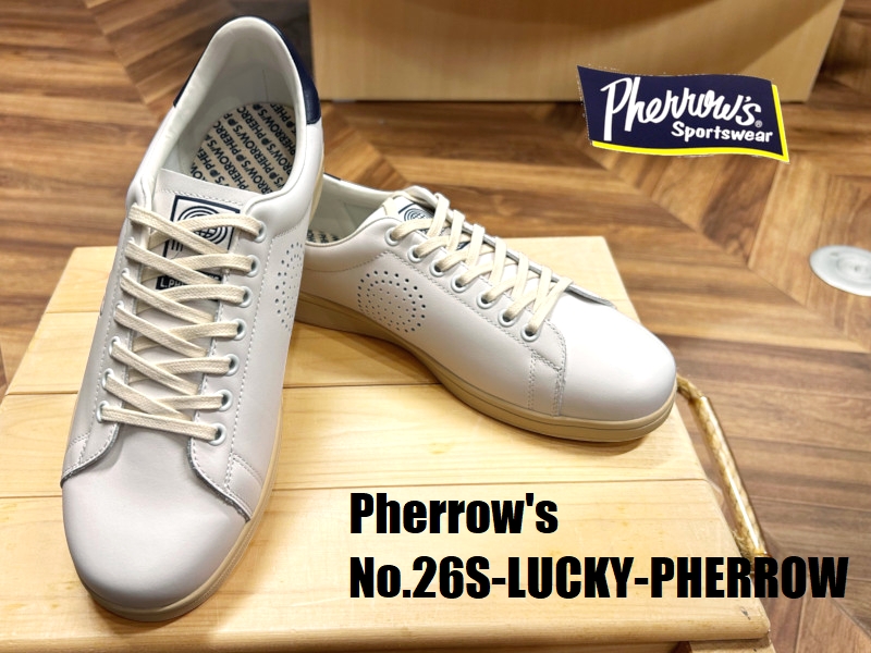 Pherrow's(フェローズ) 'LUCKY PHERROW'スムースレザースニーカー Pherrow's(フェローズ) 'LUCKY PHERROW'スムースレザースニーカー