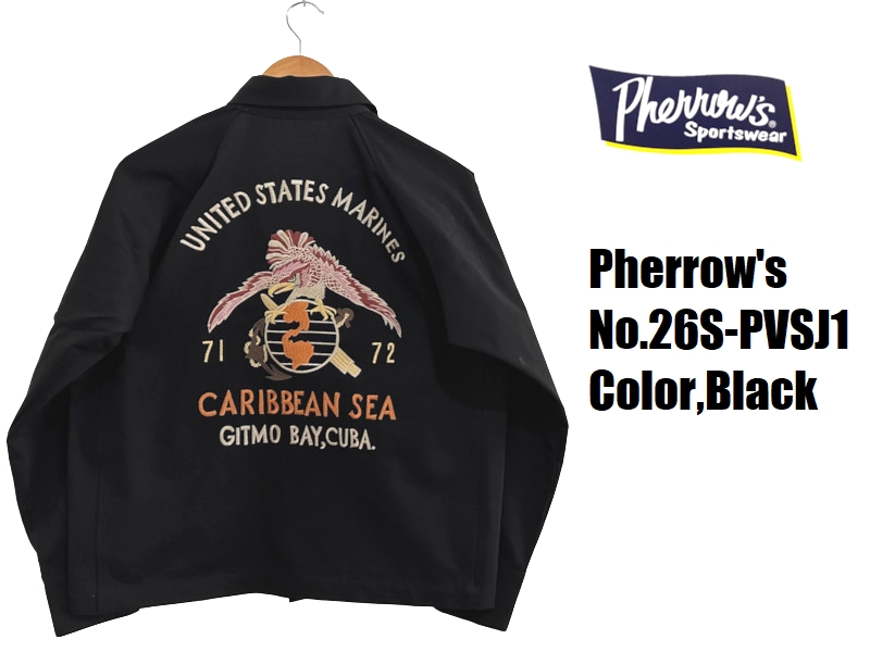 Pherrow's(フェローズ) 'CARIBBEAN SEA'スーベニアジャケット Pherrow's(フェローズ) 'CARIBBEAN SEA'スーベニアジャケット