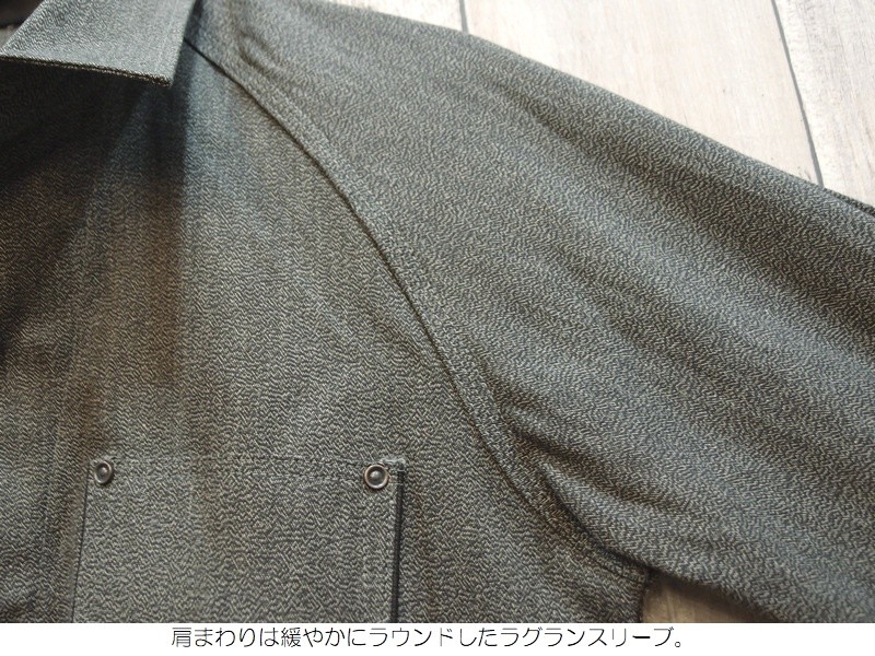 DELUXEWARE（デラックスウエア） 40'Sブラックシャンブレーシャツ