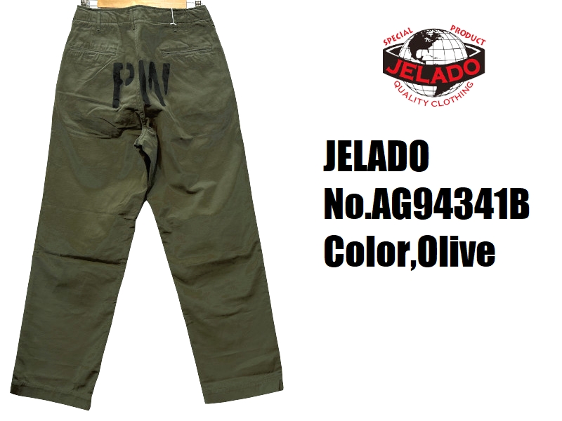 JELADO（ジェラード） '41Khaki'チノトラウザー ステンシル ラスト