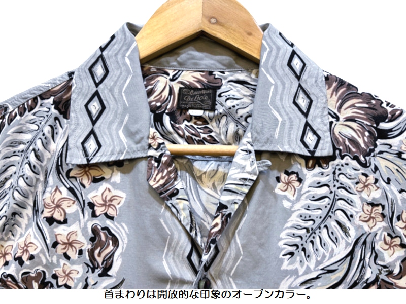 DELUXEWARE（デラックスウエア） 'RHOMBUS FLOWER'ハワイアンシャツ