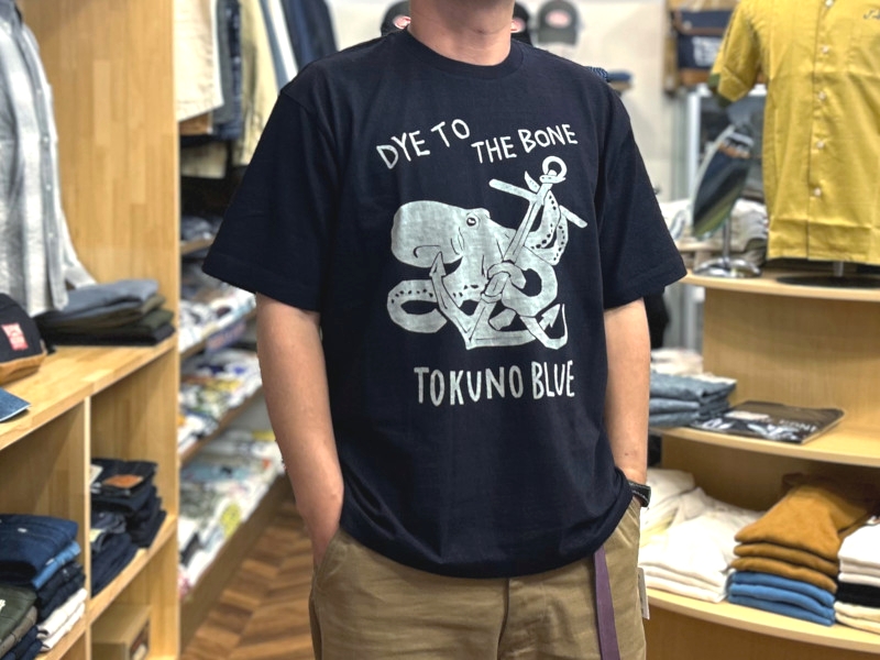 桃太郎ジーンズ（MOMOTARO JEANS） 'OCTOPUS'6.6ozインディゴ染めT