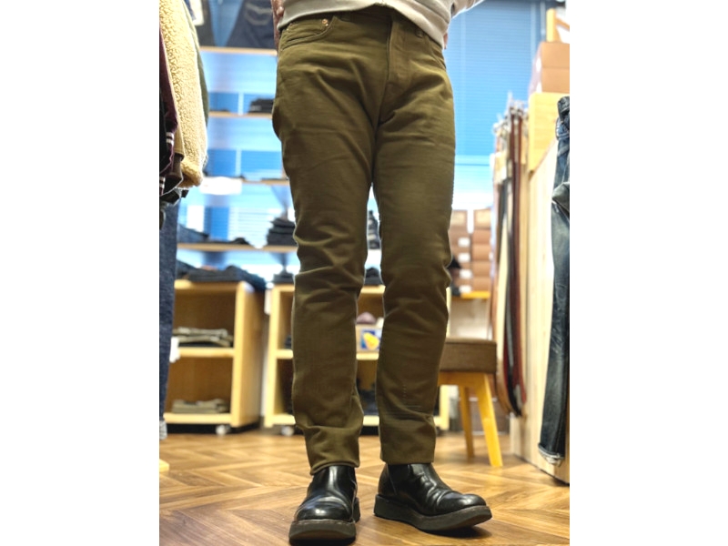 桃太郎ジーンズ（MOMOTARO JEANS） 10.5ozセルビッチグリーンデニム