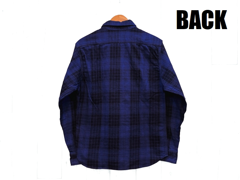 桃太郎ジーンズ　ヘビーネルシャツ　size42 mxls1001-2.jpg