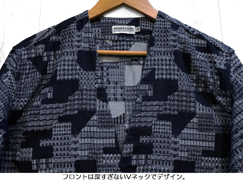 桃太郎ジーンズ（MOMOTARO JEANS） インディゴジャガードカーディガン