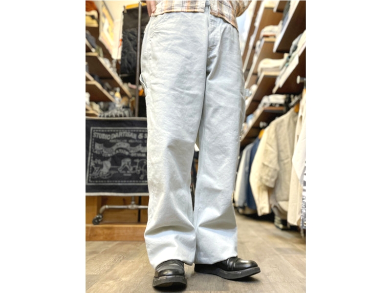 桃太郎ジーンズ 13ozアイボリーデニムペインターパンツ MOMOTARO
