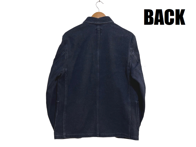 児島ジーンズ 刺し子カバーオール KOJIMA GENES EASY NAVY RNB-5058