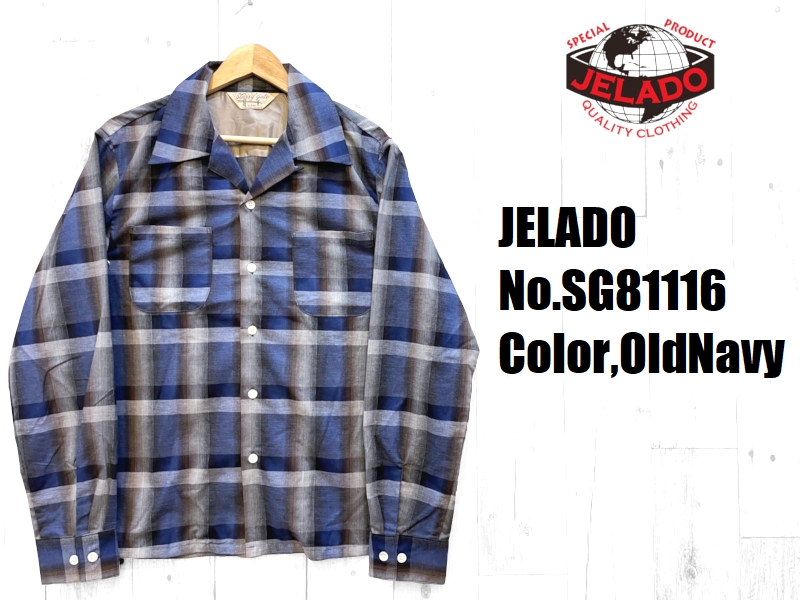 ジェラード 'Westcoast'オンブレチェックシャツ JELADO EASY NAVY