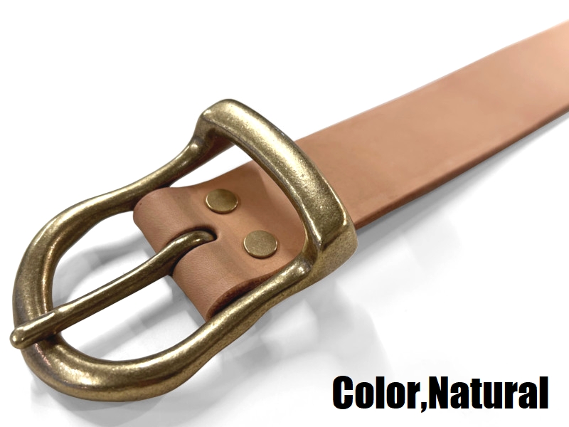 ビッグジョン '5mm'姫路レザーベルト BIG JOHN VBLT02 EASY NAVY 国産