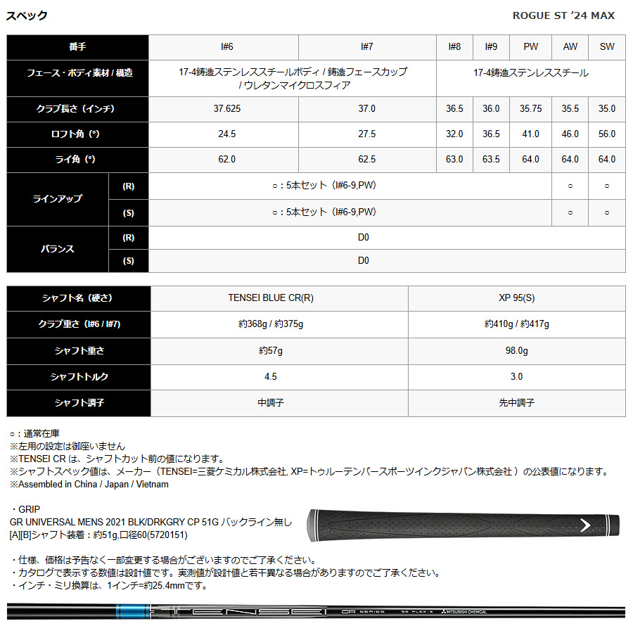 Callaway 日本仕様 キャロウェイ 2024年 ROGUE ST '24 MAX