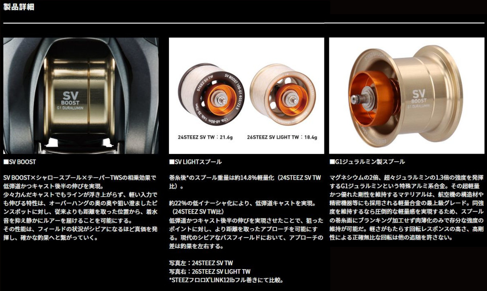 DAIWA（ダイワ） 26スティーズ SV LIGHT TW 100XXH 釣り具 ベイト