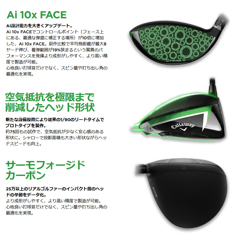Callaway 日本仕様 キャロウェイ セレクトストア限定 2025 ELYTE