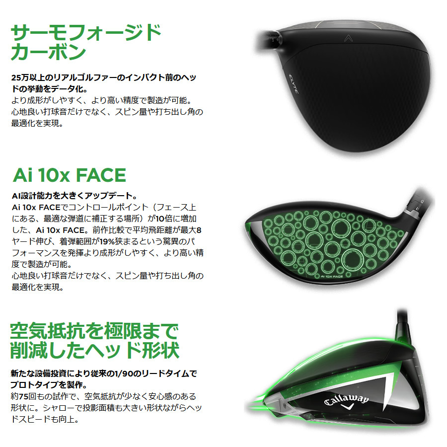 Callaway（キャロウェイ） 日本仕様 2025 ELYTE X エリートX