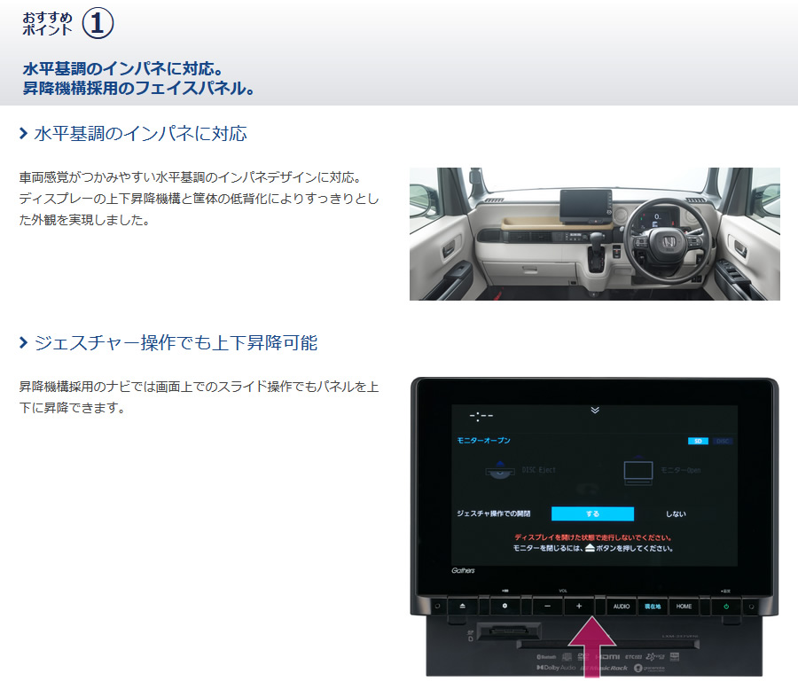 N-BOX カーナビ純正品 ホンダ Gathers LXU-242NBi カーナビ N-BOX専用