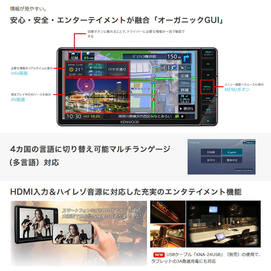 JVCケンウッド ケンウッド 彩速ナビ MDV-D711 カーナビ 7V型 JVCケンウッド ケンウッド 彩速ナビ MDV-D711 カーナビ 7V型