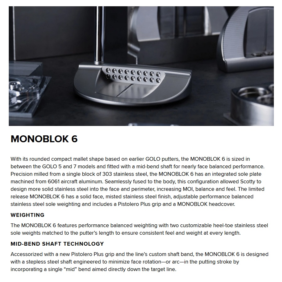 SCOTTY CAMERON 日本仕様 スコッティキャメロン 限定 2022 MONOBLOK 6