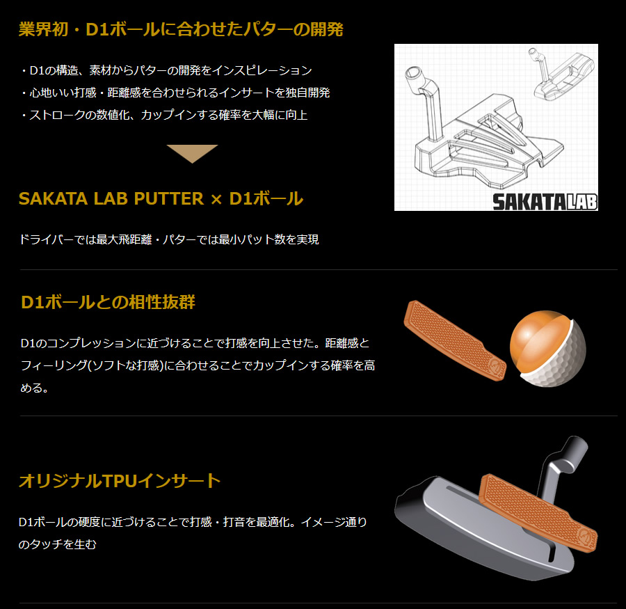 HONMA GOLF（本間ゴルフ） 日本仕様 ホンマ SAKATA LAB サカタラボ SL