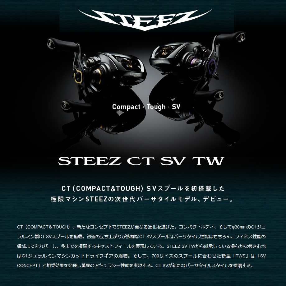 DAIWA（ダイワ） 19 STEEZ スティーズ CT SV TW 700XHL 釣具 ベイト