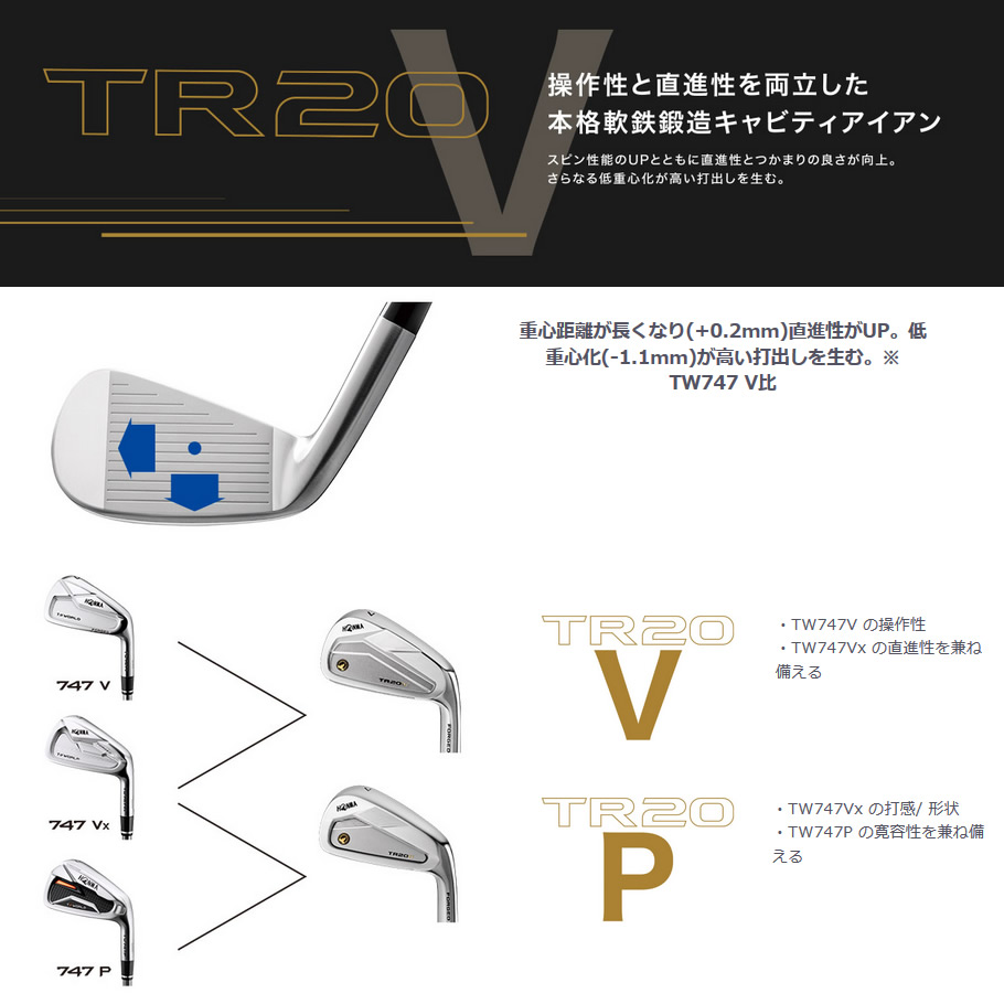 日本仕様 ホンマ ツアーワールド TR20V #5-#10 6本 アイアンセット