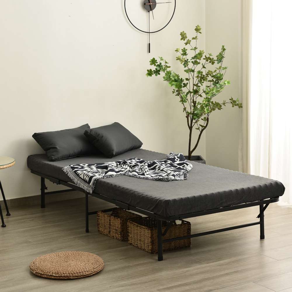 即納】【1年品質保証】パイプベッド 折りたたみベッド シングル 組立