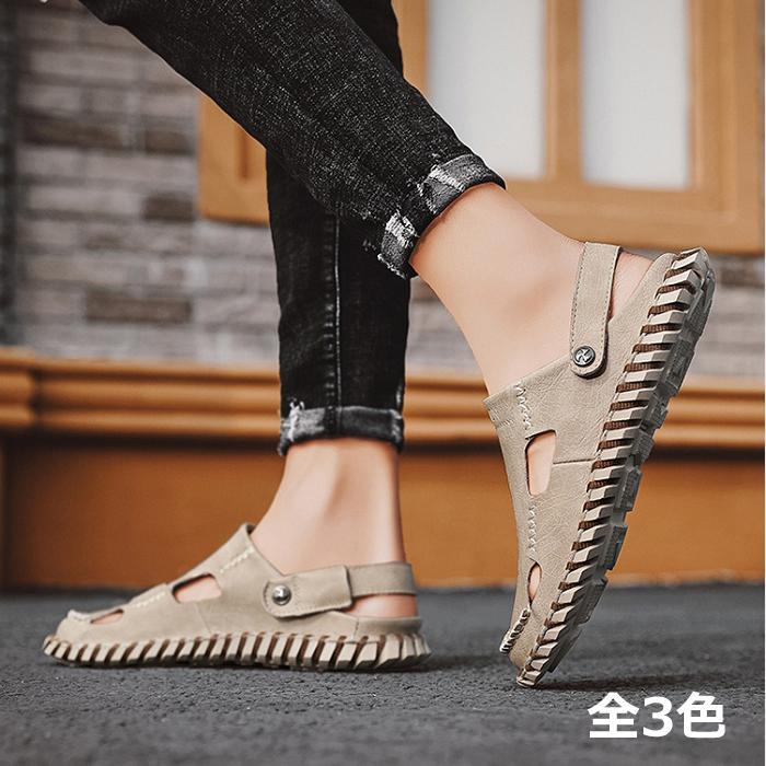 商い 上品 コンフォートサンダル 本革 ビーチサンダル サンダル ベルト 夏 メンズ スポーツサンダル スリッポン 24cm 27cm 歩きやすい おしゃれ カジュアル 紳士 Sarozambia Com