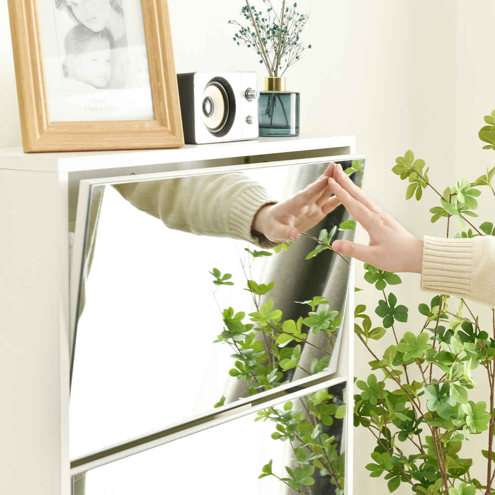 即納】【1年品質保証】薄型 4段 シューズラック スリム シューズ