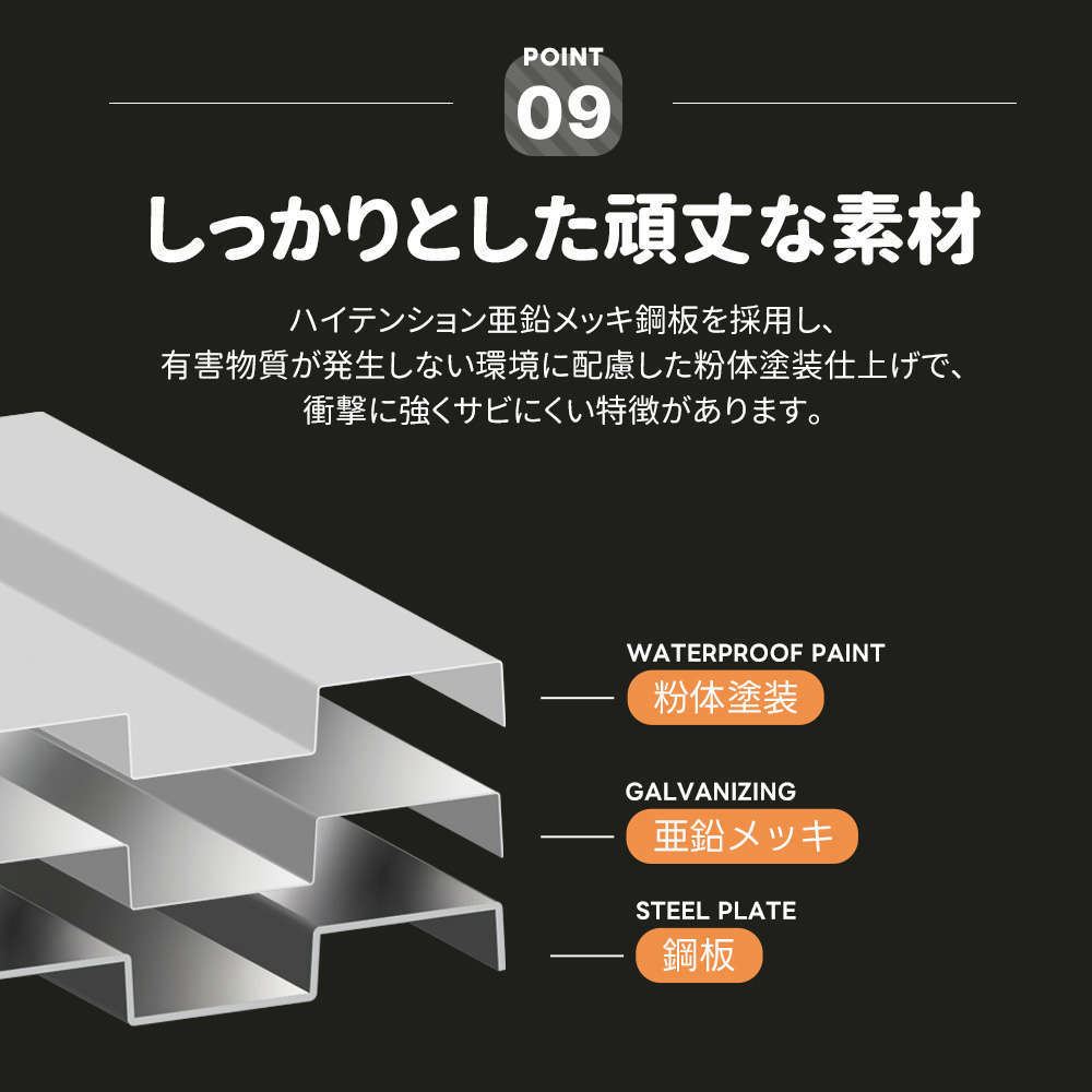 【新品特価】【即納\u00261年品質保証】可動棚\u0026すべり出し窓付き 大型 物置 屋外 スチール 倉庫 戸外収納庫 194cm*152cm*174cm 屋外物置の画像