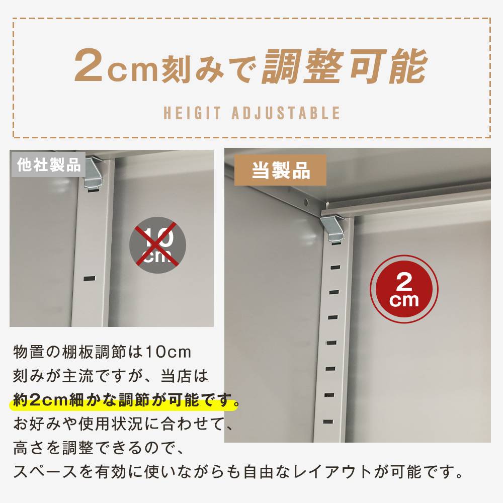 倉庫や物置にいかがですか？⑱　１万値引き！(2023年９月末まで) 一部即納】【1年品質保証】物置 屋外 スチール 倉庫 戸外収納庫 123*65