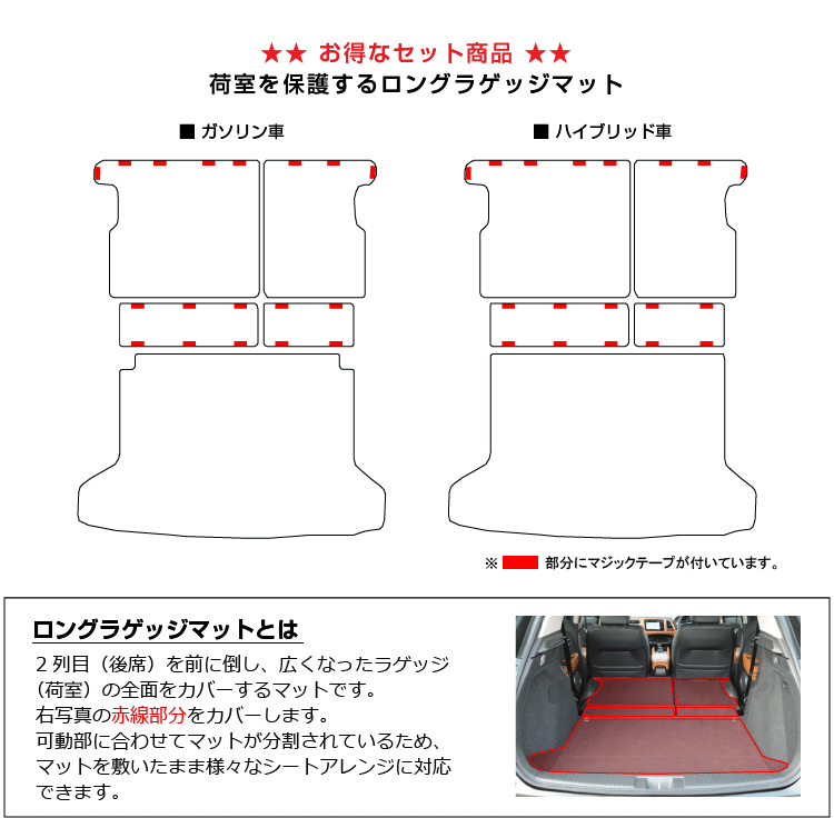 ホンダ ヴェゼル フロアマット＋ロングラゲッジマット （ES