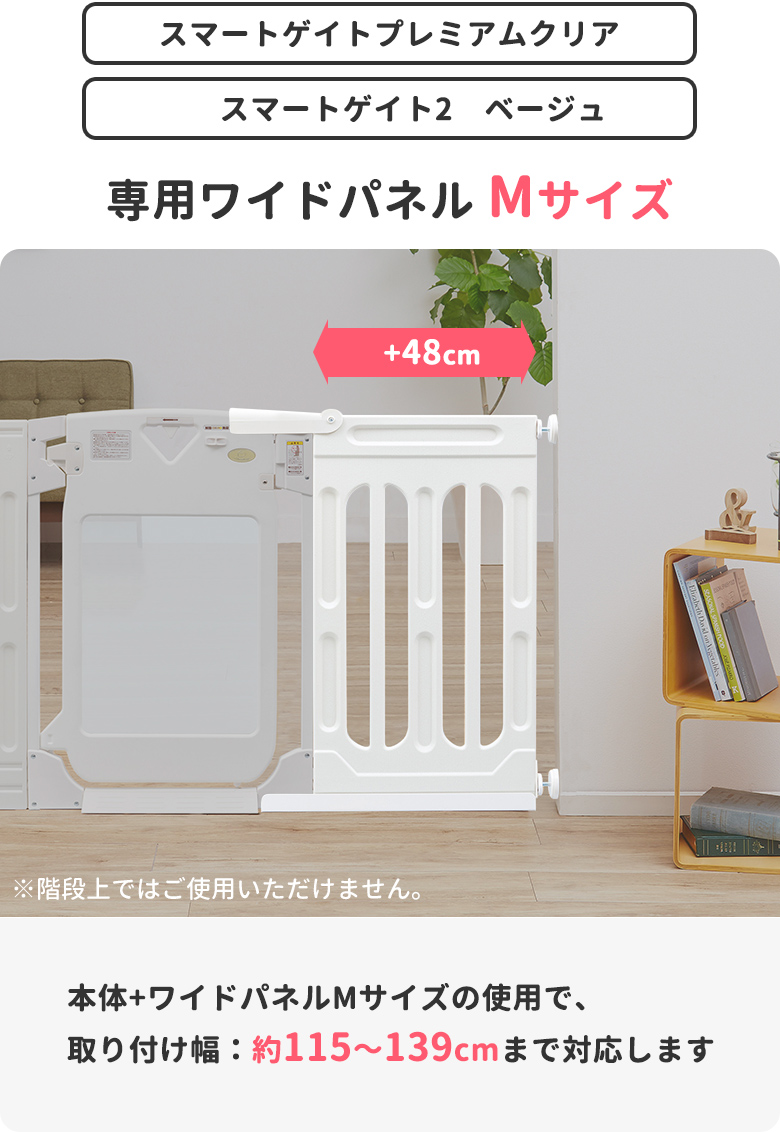 日本育児 拡張パネル スマートゲイトプレミアムクリア スマートゲイト２ベージュ専用 ワイドパネル Mサイズ :5014002001:eBaby-Select  - 通販 - Yahoo!ショッピング