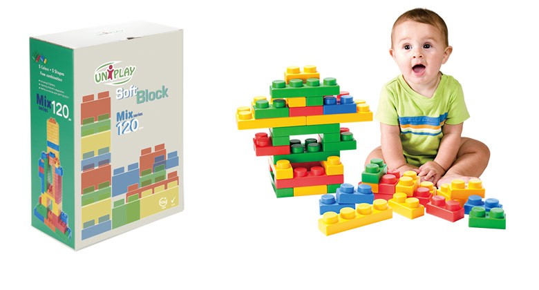 日本育児幼保向けブロック ソフトブロックMix120 おもちゃ UNIPLAY(ユニプレイ) :5570003001:eBaby-Select -  通販 - Yahoo!ショッピング