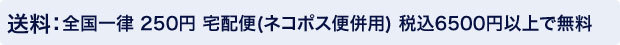 全国一律220円 宅配便(ネコポス便併用)