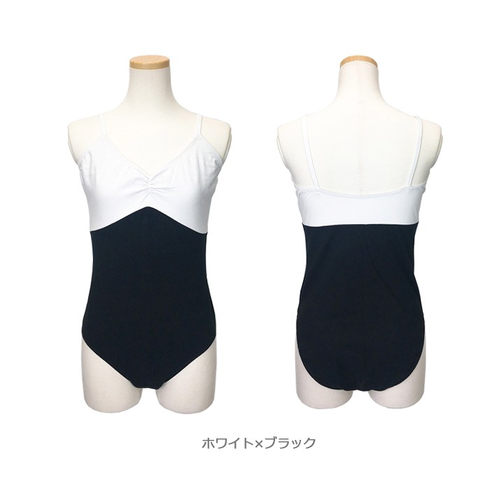 SANSHA]バレエレオタード ジュニアから大人用 ストラップキャミ