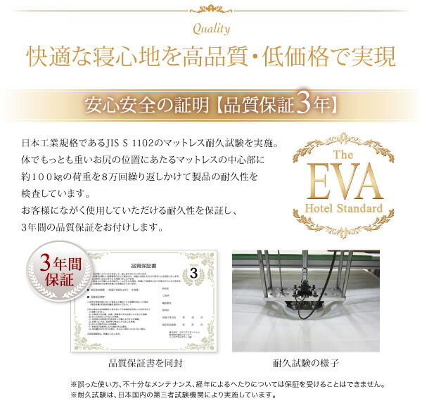 マットレス 日本人技術者設計 快眠マットレス ホテルスタンダード ポケットコイル硬さ：ふつう ダブル 【平形】