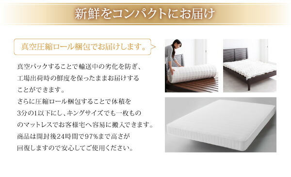 マットレス 日本人技術者設計 快眠マットレス ホテルスタンダード ポケットコイル硬さ：ふつう ダブル 【平形】