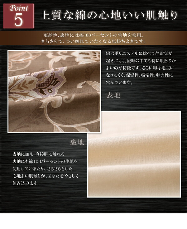 こたつ布団セット 更紗模様こたつ布団 掛布団&敷布団2点セット 正方形(75×75cm)天板対応