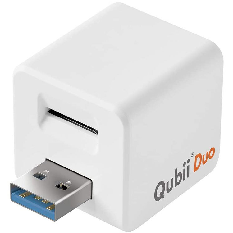 Qubii Duo キュービーデュオ ＋ microSDカード 256GB セット データ自動保存 iOS Android 兼用 Apple MFi認証 海外パッケージ