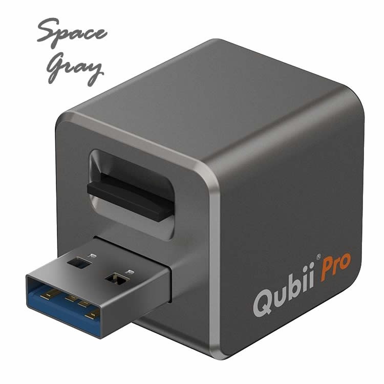 Qubii Pro キュービープロ ＋ microSDカード 128GB セット Apple MFi認証  ios 自動 データ保存 転送 スマホ 充電  海外パッケージ｜ebarabo｜02
