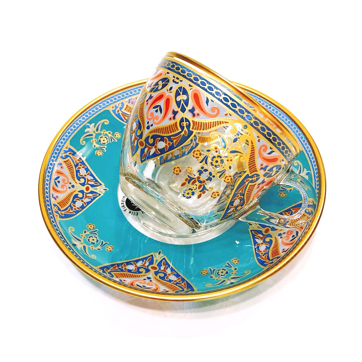 Venezia glassとカップのセット Venezia glassとカップのセット